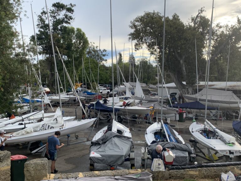 2024 State Titles Fleet in the boat park at RFBYC